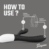 Teazers Rabbit Series Rechargeable Silicone Intimate Device Juodas