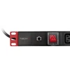 TECHLY Rack 19 colių maitinimo juosta, 8 vietos C13 su jungikliu ir apsauga nuo perkrovos