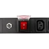 TECHLY Rack 19 colių maitinimo juosta, 8 vietos C13 su jungikliu ir apsauga nuo perkrovos