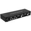 TECHLY 101928 2 prievadų DisplayPort/USB dviejų monitorių KVM jungiklis 2x1 su garsu