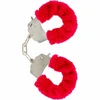 Toy joy TOYJOY Furry Fun Cuffs Raudona - Padded Restraint System with Keys