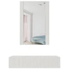 CMM Cama Meble Tualetinis staliukas su veidrodžiu PAFOS 80x41.6x100 baltas matinis