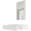 CMM Cama Meble Tualetinis staliukas su veidrodžiu PAFOS 80x41.6x100 baltas matinis