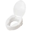Pds Care Paaukštinta tualeto sėdynė, 10 cm, su dangčiu (su fiksatoriais)