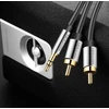 Vention audio kabelis 3.5mm - 2x RCA 3m - Juodas