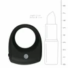 Vivid Silicone Intimate Ring with Removable Bullet Vibrator Juodas