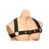 XR Brands Chest Harness &amp; Armbands Juodas Stretch Adjustable Set