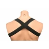 XR Brands Chest Harness &amp; Armbands Juodas Stretch Adjustable Set