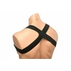 XR Brands Chest Harness &amp; Armbands Juodas Stretch Adjustable Set