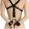 XR Brands Easy Access Thigh Sling with Adjustable Wrist Cuffs Juodas