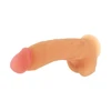 XR Brands Girthy George 9" Intimate Model with Suction Cup, Light rusvai gelsvas