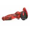 XR Brands Hel-Wolf Intimate Thrusting &amp; Vibrating Device Raudona/Juodas