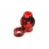 XR Brands Hell Hound Silicone Raudona Ball Ring &amp; Stretcher, 88.9 mm