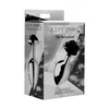 XR Brands Juodas Rose Medium Rose-Shaped Aliuminio Plug Juodas
