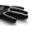 XR Brands Pleasure Poker Multi-Texture Intimate Glove, Juodas, Universal Size