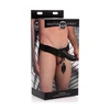 XR Brands Pumper Inflatable Hollow Strap-On System Silicone Juodas