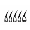 XR Brands Sensory Claw Rings Juodas Set - 10 Pieces, Multiple Sizes