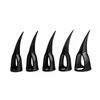 XR Brands Sensory Claw Rings Juodas Set - 10 Pieces, Multiple Sizes