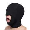 XR Brands Spandex Face Mask Open Mouth Lightweight Juodas Hood