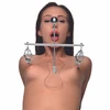 XR Brands Tower of Pain Adjustable Stainless Steel Clamp System Sidabrinis