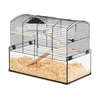 ZOLUX DLZZOUKLA0019 Cage Neo Panas Little su stikline kiuvete, juoda