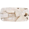 ALTER oval table, beige marble / juodas