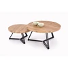 ANGER set of two, top - auksinis oak, legs - juodas