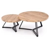 ANGER set of two, top - auksinis oak, legs - juodas