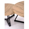 ANGER set of two, top - auksinis oak, legs - juodas