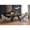 ARMANI extension table, juodas marble / juodas