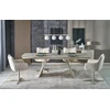 ARMANI extension table, trawertine / cashmere