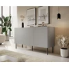 ASENSIO KM-1 chest, light pilkas / juodas