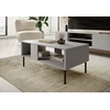 ASENSIO LAW-1 coffee table, light pilkas / juodas
