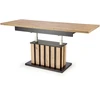 BARETTI coffee table, artisan oak / juodas