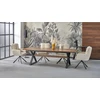 BARON extension table, walnut / juodas