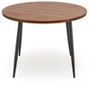 BARRY round table, walnut / juodas