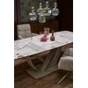 BENJAMIN extension table, beige / cashmere