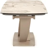 BENJAMIN extension table, beige / cashmere