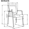 BERGEN chair, juodas
