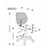 Halmar Kėdė BINGO Office Rožinė