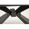 Blue LUCIANO extension table, mėlynas marble / juodas