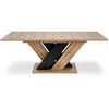 BRANDON extension table, wotan oak / juodas