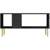 BULLET LAW-1 coffee table, juodas / auksinis