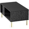 BULLET LAW-1 coffee table, juodas / auksinis