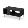 BULLET LAW-1 coffee table, juodas / auksinis
