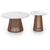 CARINA_S c.table beige marble / walnut
