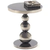 CARLA c.table, juodas / sidabrinis