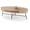 CAROLINA c.table, golden oak / juodas