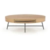 CAROLINA c.table, golden oak / juodas