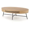 CAROLINA c.table, golden oak / juodas